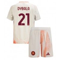 Echipament fotbal AS Roma Paulo Dybala #21 Tricou Deplasare 2024-25 pentru copii maneca scurta (+ Pantaloni scurti)